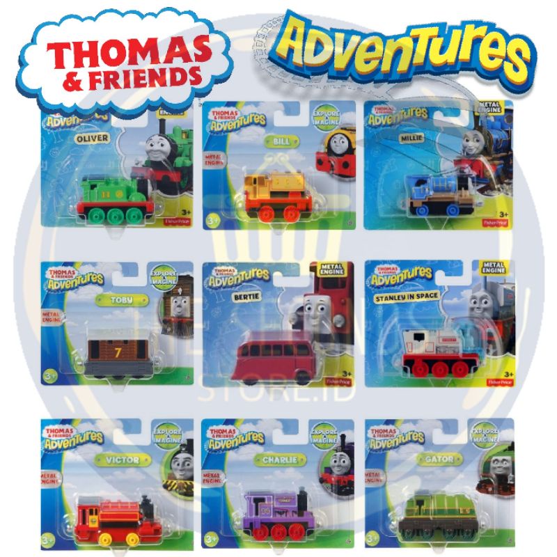 Terlengkap! Thomas &amp; Friends Adventures / Collectible Railways Push Along (Tanpa Baterai) - Original Fisher-Price