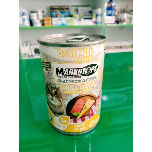 Markotops kaleng adult 400gr all varian / makanan kucing basah kaleng