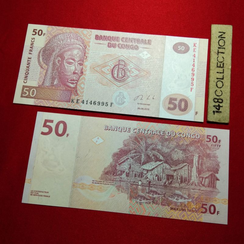uang asing Congo 50 francs