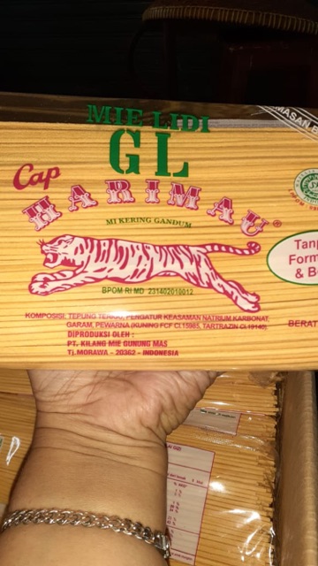 Mie Lidi GL cap Harimau berat 1kg / mie gomak