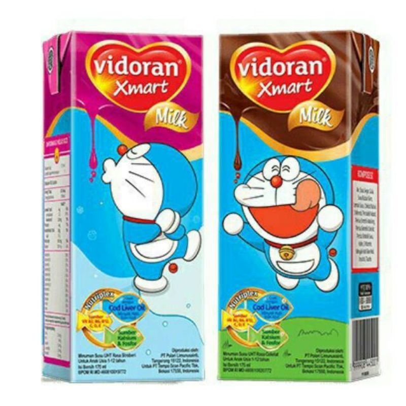 

Vidoran Susu UHT 175ml Cokelat dan Strawberry