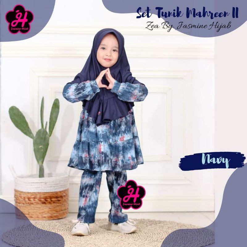 TUNIK SET ANAK MAHREEN II ZEA BY JASMINE HIJAB