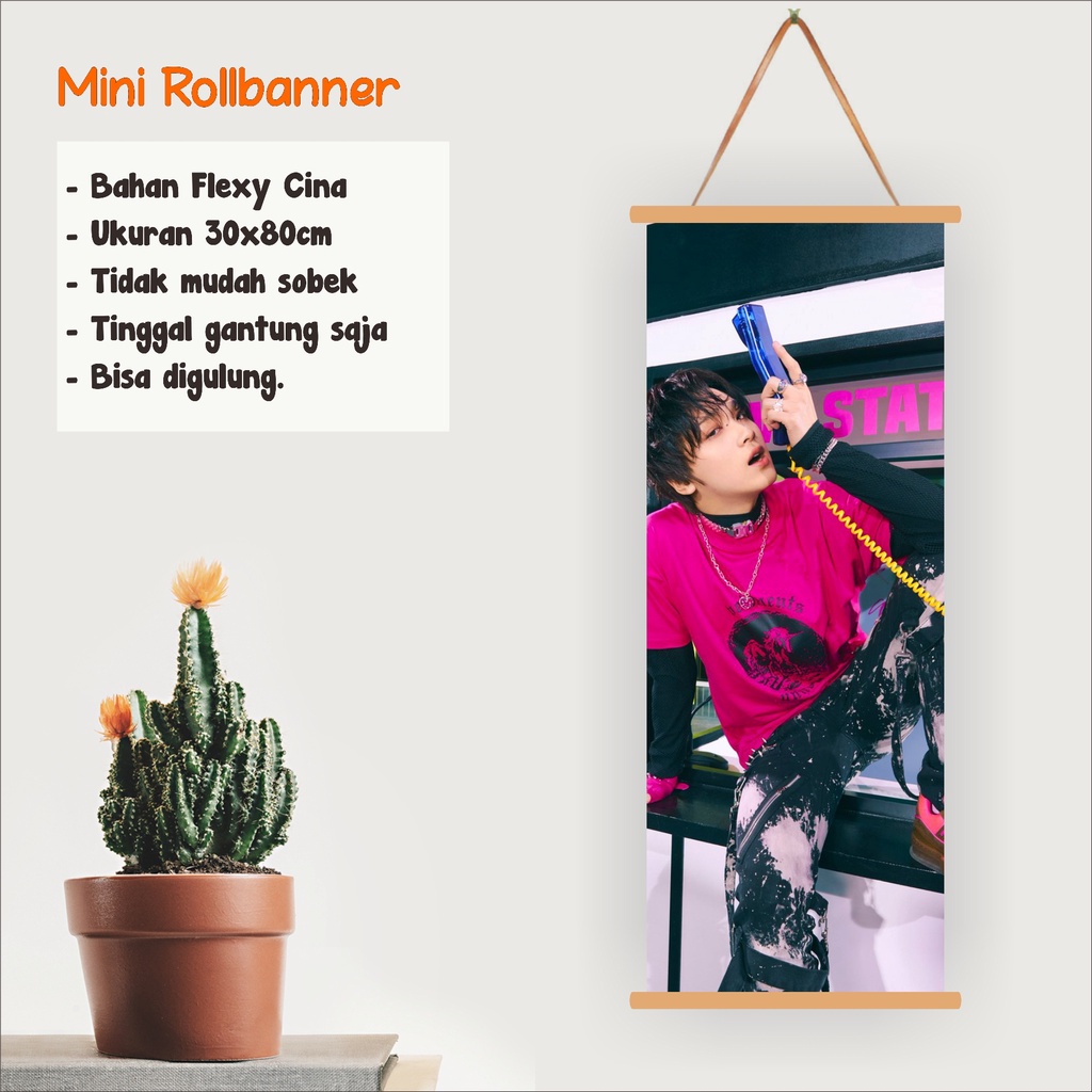 MINI ROLL BANNER NCT DREAM HAECHAN GLITCH MODE