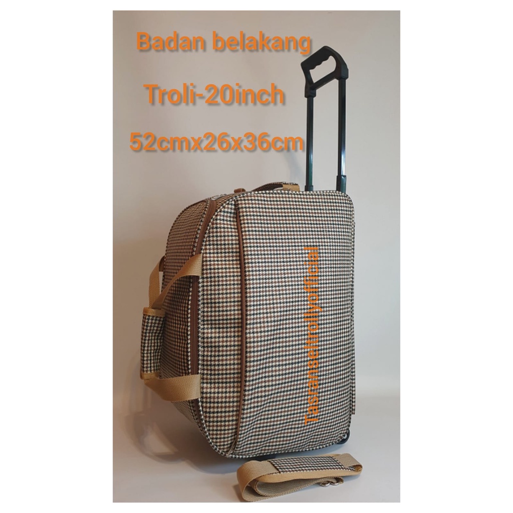 Tas Pakaian Troli Polo Interclub 52cmx26x36cm ukuran medium original