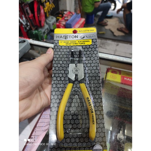 tang pin bengkok buka prohex / snap ring bengkok tekan buka  prohex