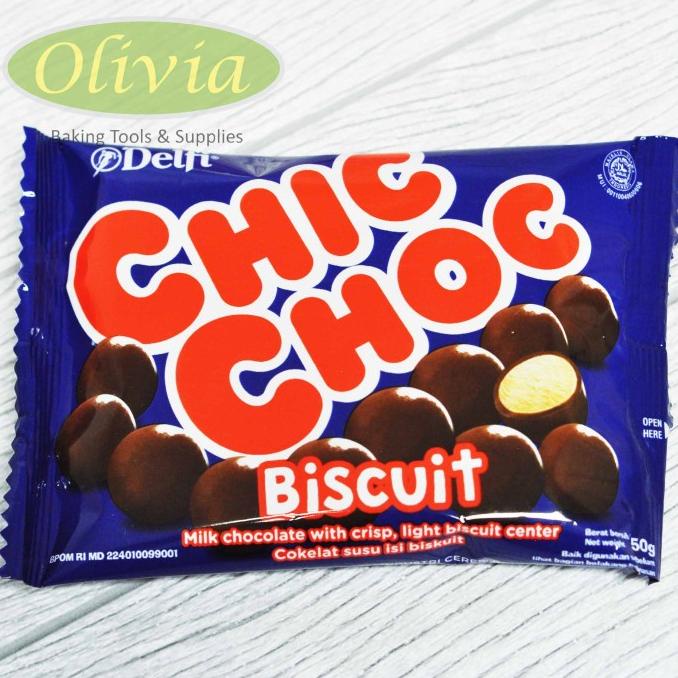 

PROMO Delfi Chic Choc Biscuit Chocolate Ball / Bola Cokelat / Coklat 55 gr MURAH