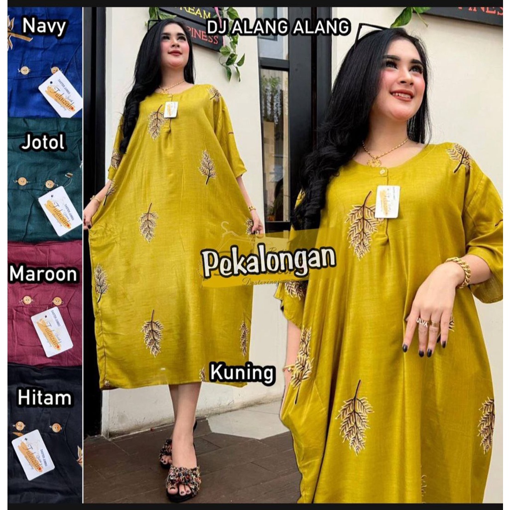 DASTER JUMBO BUSUI KANCING DEPAN KEKINIAN LD 135 CM PB 115 CM COCOK UNTUK HARIAN DIRUMAH RAYON