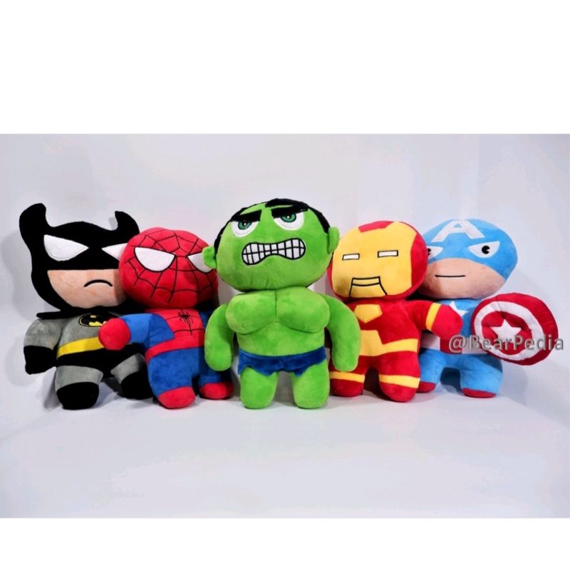 Boneka Superhero Avengers Batman Captain America Hulk Iron Man Spiderman Yelvo