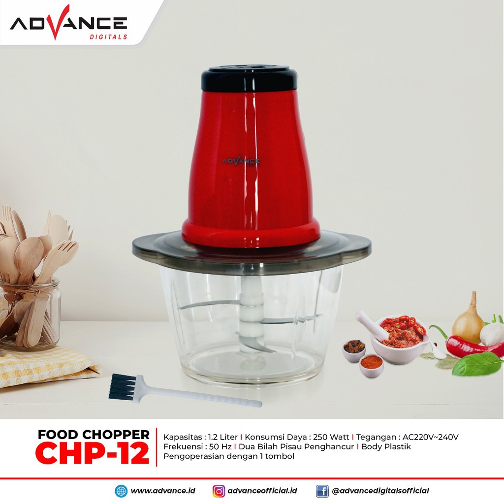 FOOD CHOPPER / PENGGILING ADVANCE CHP-12 1.2L