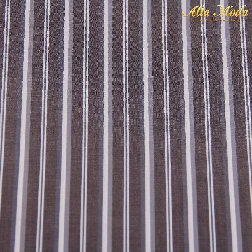 

Alta Moda Cotton Shirting Coklat Garis Putih Abu (1M)