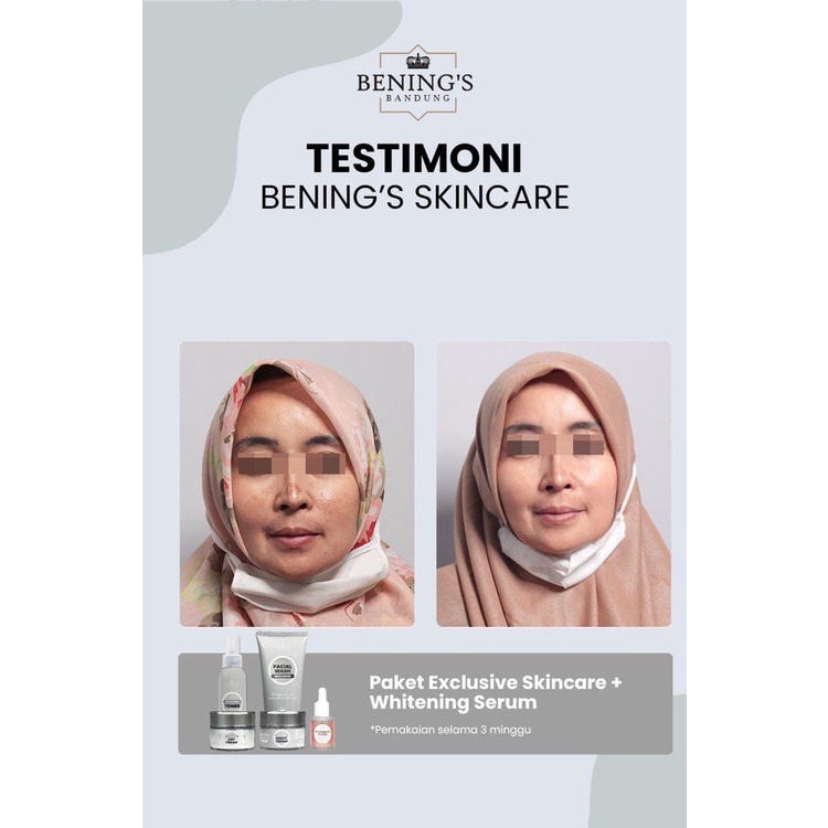 BENING SKINCARE by dr Oky Paket Exclusive Free Gift Cermin |Paketan Flek,Pencerah dan Glowing-1