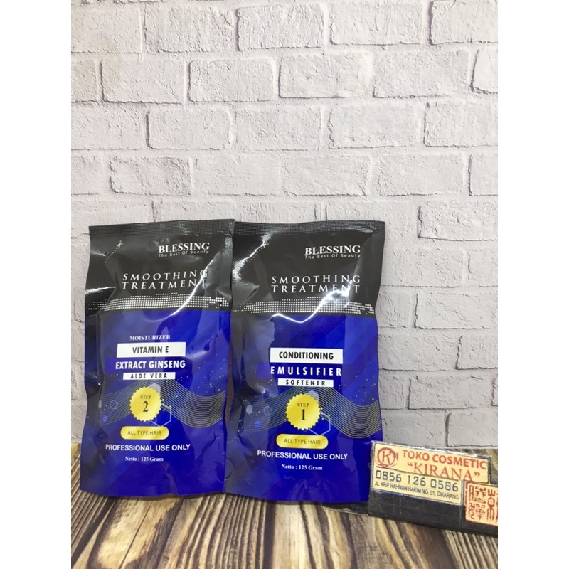 Smoothing Rebonding Pelurus Rambut Blessing 125ml