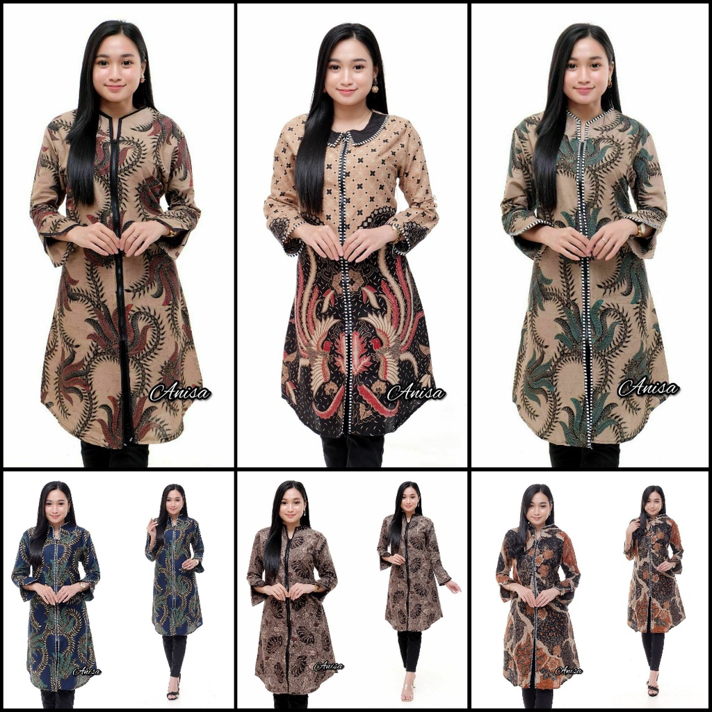 Produsen Atasan Batik Tunik Wanita Modern Batik Seragam Kerja Kantor Size M-l-xl-xxl Jumbo Traditional Butik yyNWqRFp5XjR1O