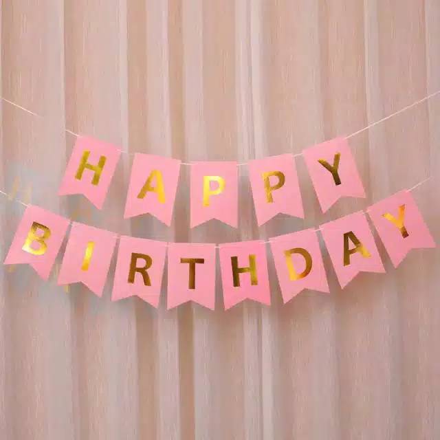 BANNER / BUNTING FLAG/ ULANG TAHUN/ HAPPY BIRTHDAY