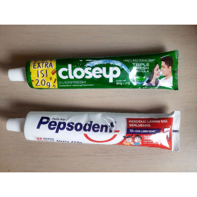 Pepsodent/Close up (Pasta gigi) jumbo 225/190 gr