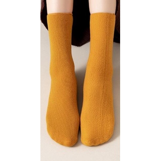 IMPORT WOMAN WINTER THERMAL VELVET THICK KNIT SOCKS KAOS KAKI RAJUT MUSIM DINGIN WANITA SUHU MINUS