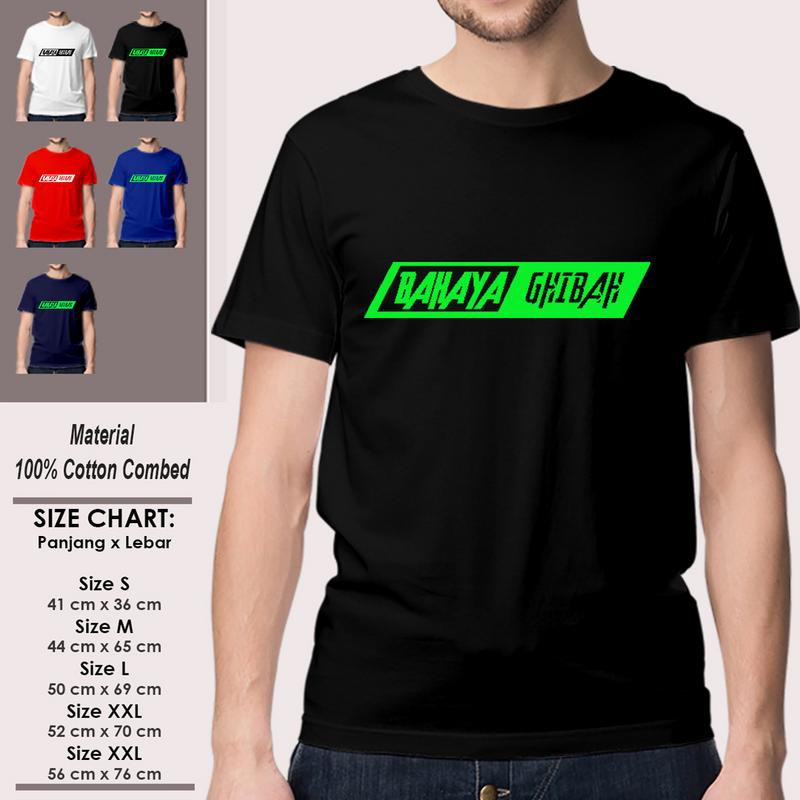 Kaos Dakwah Muslim Pria Lengan Pendek Keren SP-LSMSAK202 BAHAYA GHIBAH Islami Kekinian Murah-3