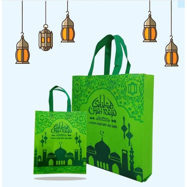 

Tas tenteng hijau / tas souvenir lebaran / goodie bag idul fitri / lebaran / kantong snack Tas Souvenir / Goodie Bag / Kantong Idul Fitri Lebaran Ramadhan Jumbo