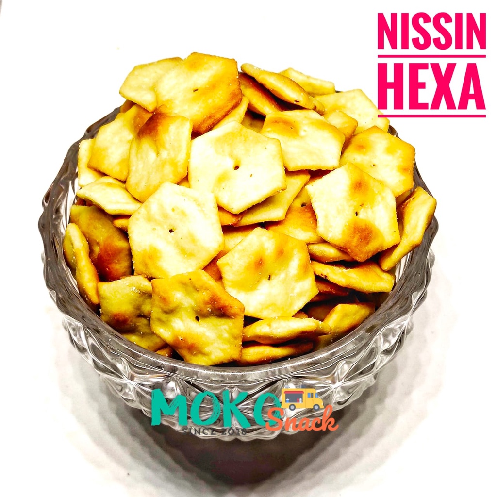 

Snack Cemilan Nissin Hexa biskuit legendaris 250 gr