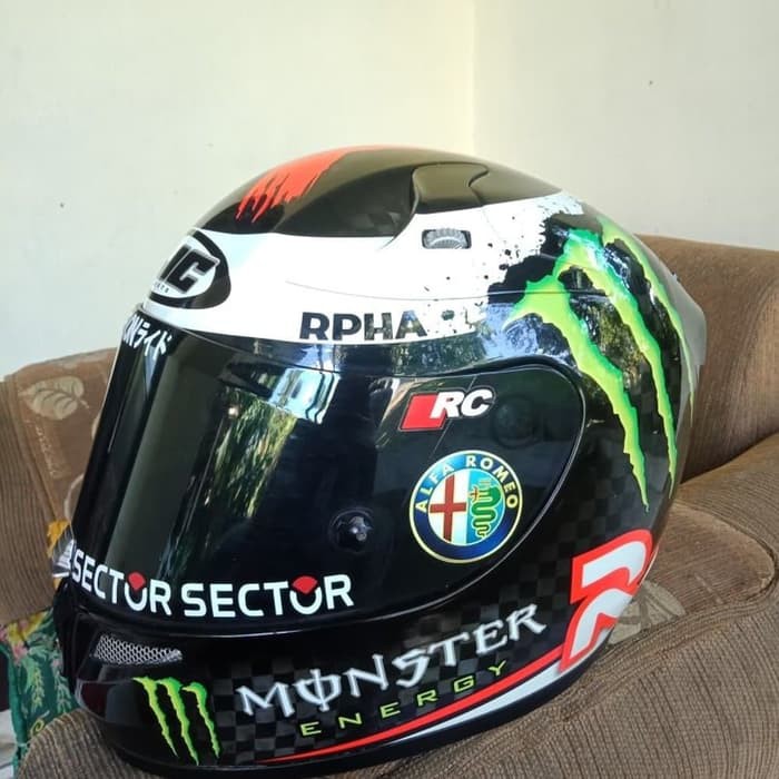 ZQ544 Helm HJC fullface RPHA 10 Lorenzo hjc rpah Original keren
