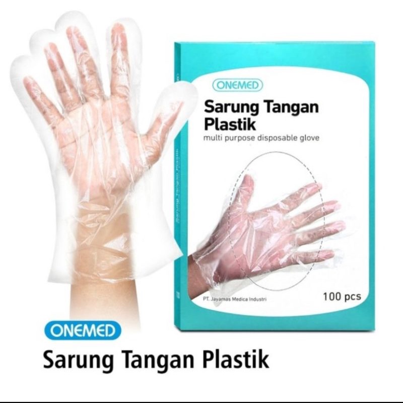 Sarung Tangan Plastik Onemed isi 100 pcs