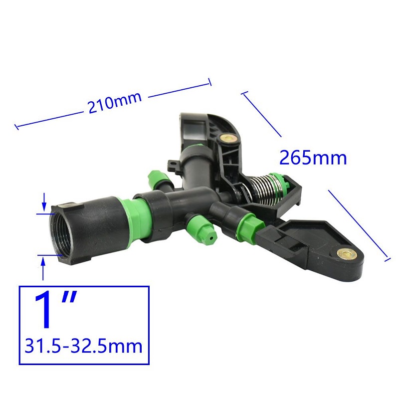 4 Nozzle Sprinkler 1 Inci Alat Irigasi Bisa Berputar 360 Sprinkle Air Taman Alat Penyiram Taman