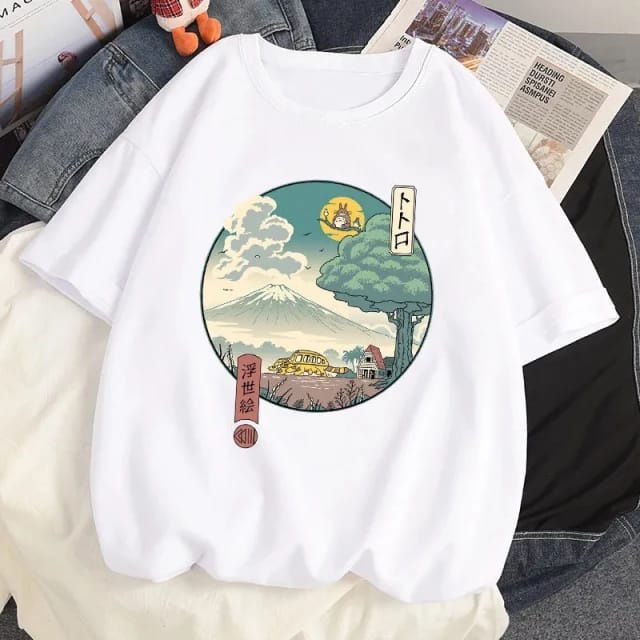 MYSTIQUE.ID-BAJU KAOS JAPAN GUNUNG FUJI T-SHIRT LUCU DAN AESTHETIC