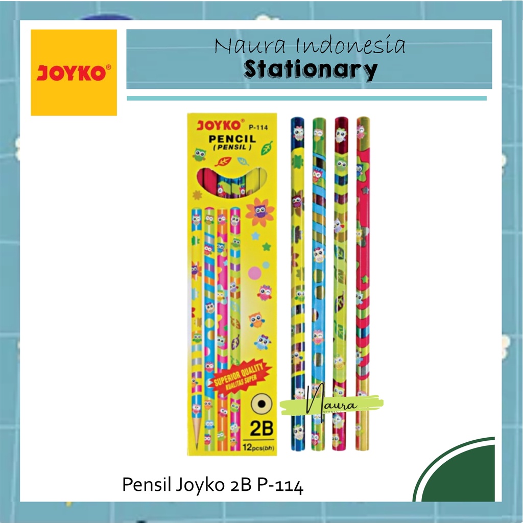 

Pensil Joyko P-114 | 2B | 1 BOX 12 PCS