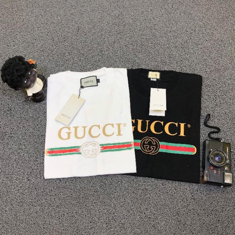 [KODE LYMJD] Kaos Baju Tshirt Gucci Basic | Complete Tag + Free Sticker Premium