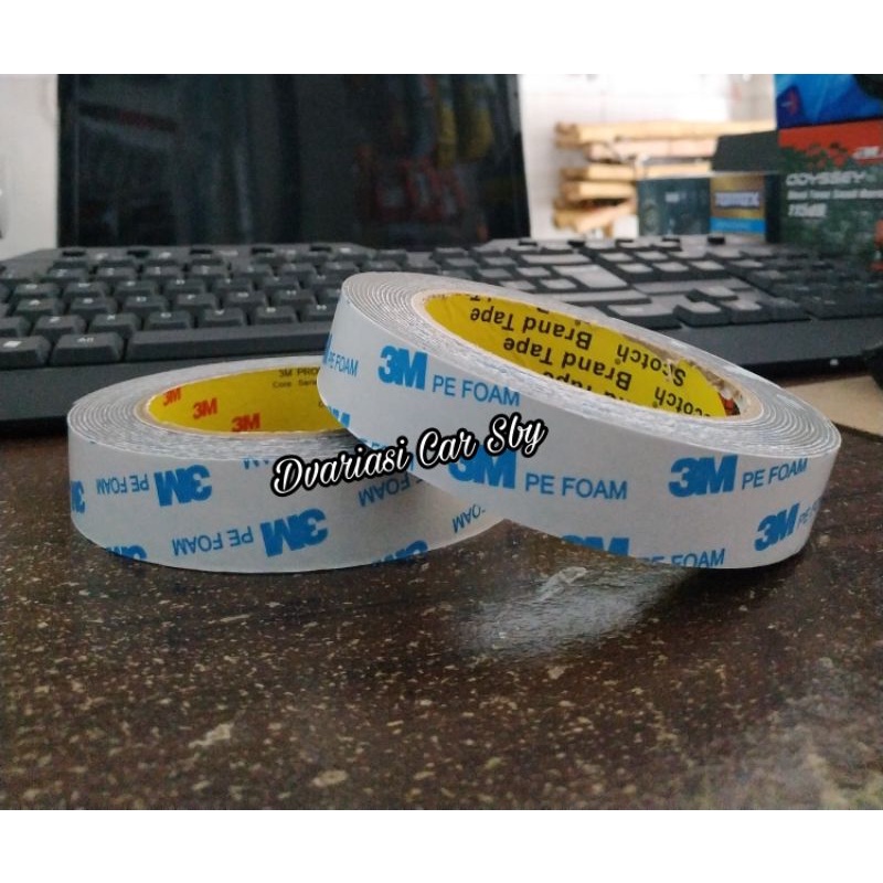 

[ COD ] Double tape 3M foam Putih 2cm x 4.5M | Perekat 3M putih