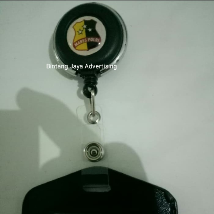 

Sale!!! Name Tag Id Card Kulit Kalep Plus Yoyo Putar Logo Mabes Polri Polisi Diskon