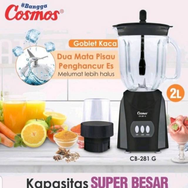 Cosmos CB281 G - Blender 2 liter Kaca