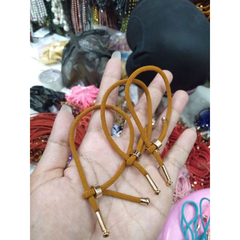 (free stoper)gelang tali pandora/ gelang serut pandora/gelang tali hongkong