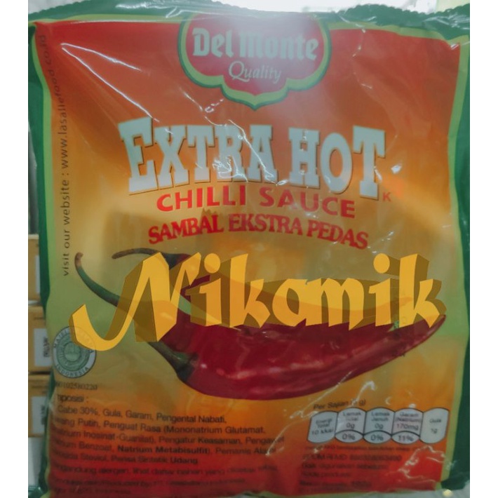 

Del monte Extra Hot Chili Sauce 8gr