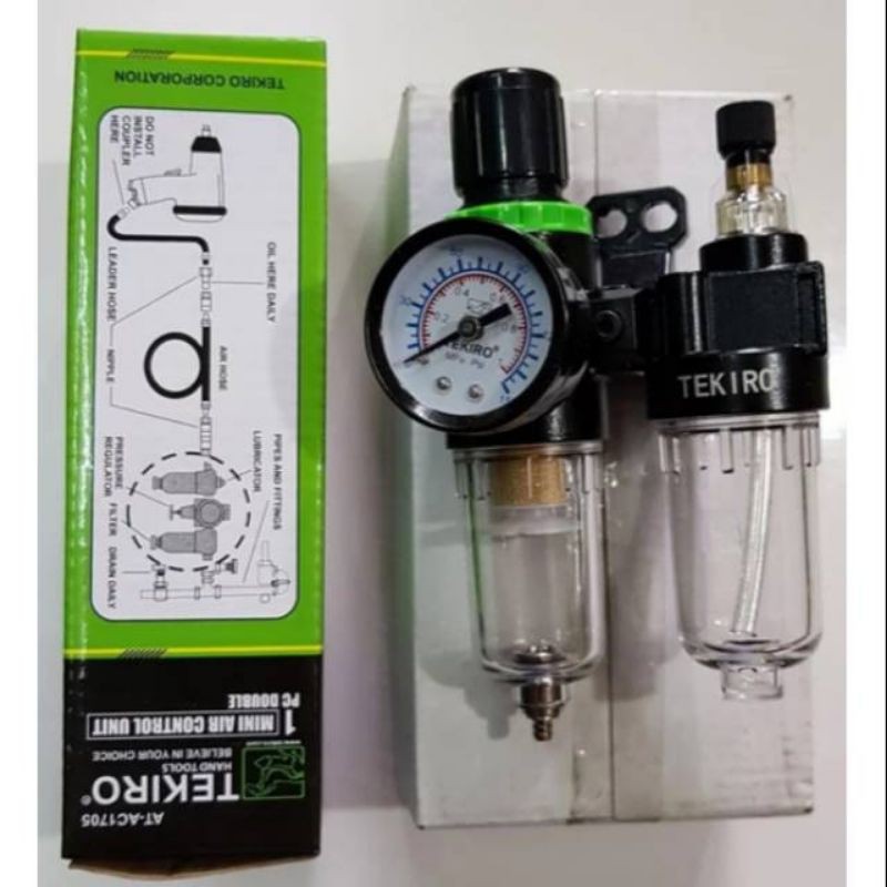 FILTER UDARA KOMPRESOR SARINGAN UDARA 2 TABUNG AIR FILTER TEKIRO
