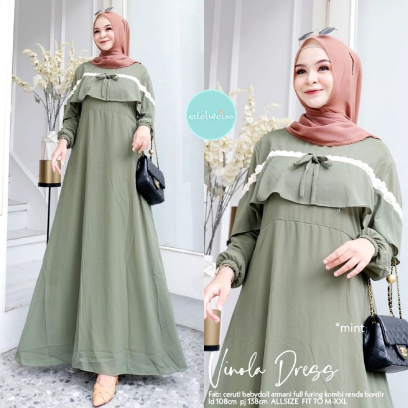 VINOLA DRESS ORI EDELWEISH MURAH TERBARU BESTSELLER