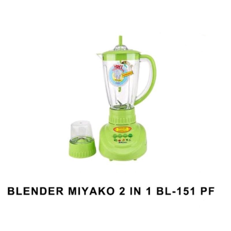 Blender Miyako BL 151 PF AP Blender Miyako Plastik 1.5 Lt 2 in 1