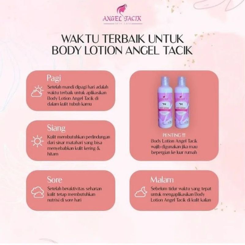 (ORIGINAL) LOTION ANGEL TACIK PEMUTIH BADAN