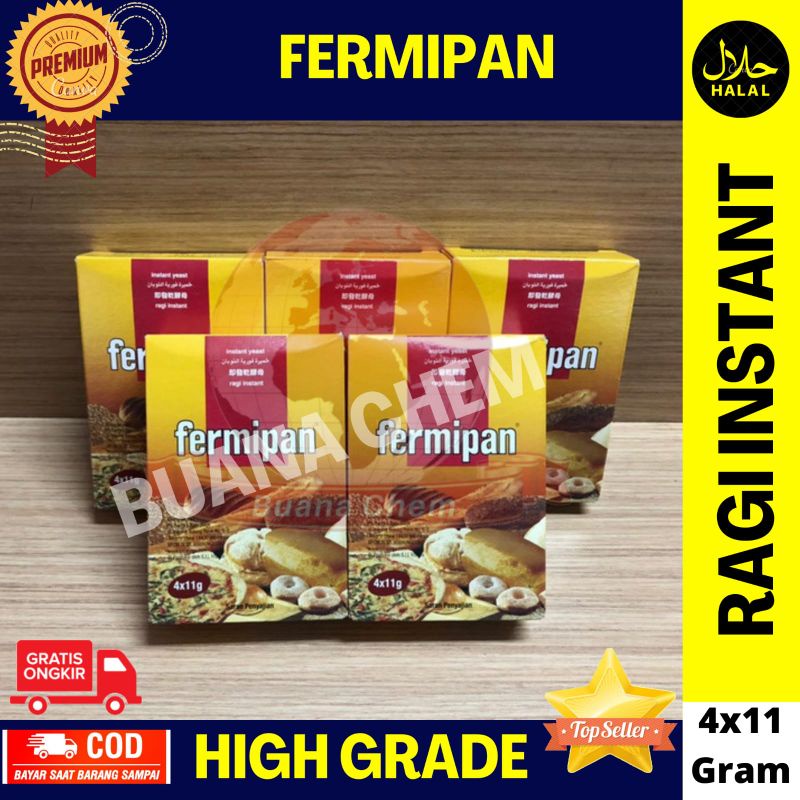 

Fermipan Ragi Instant Yeast 4 x 11gr ( dus )