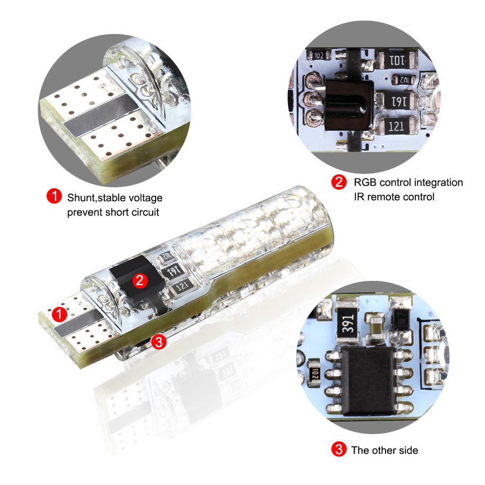 LAMPU LED T10 LAMPU SEN LAMPU REM LAMPU KOTA RGB BISA GANTI WARNA PAKAI REMOT / Lampu LED T10 Lampu Sen Lampu Kota RGB Remote Jelly 6 Mata 16 Warna / LAMPU SEN LAMPU SENJA MODEL REMOT NMAX MIO BEAT VARIO PCX AEROX DLL UNIVERSAL