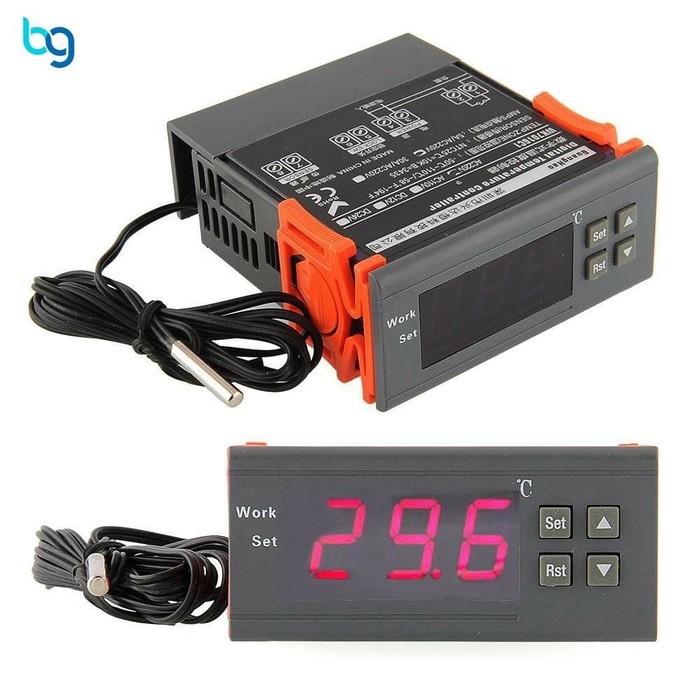 Thermostat AC 220V Pengatur Suhu Temperature Controller Penetas *MD23