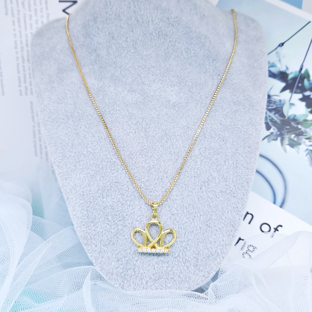 Kalung Xuping Liontin Teardrop Lapis Emas Xuping - BN437