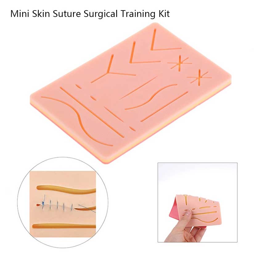 Practice Skin Silikon Pad - Model Kulit Sutura Latih Jahit Luka Medis Wound Suture Hecting Medical Kit