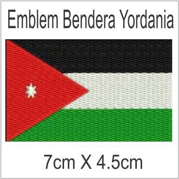 Yordania Emblem Bordir Badge