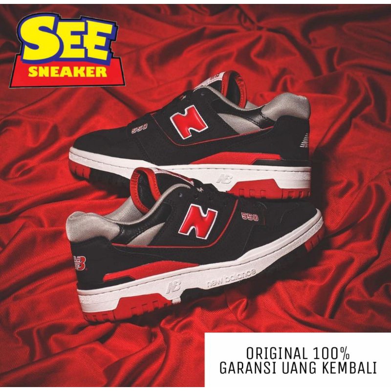 NEW BALANCE 550 BLACK RED ORIGINAL