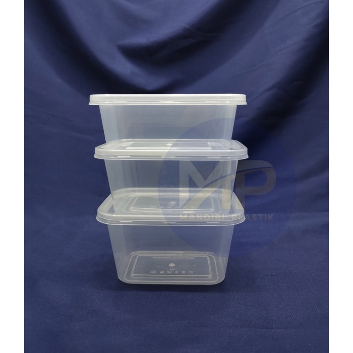 misi- Thinwall Food Container Kotak 250ml / Cup Plastik Puding 250ml -25pcs