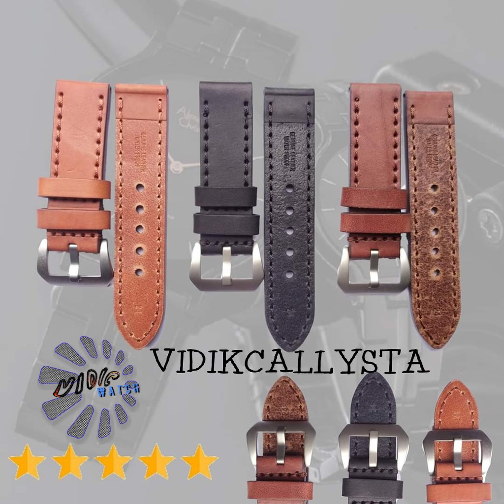 STRAP WATCH / TALI JAM TANGAN KULIT ASLI 20MM 22MM 24MM ORIGINAL