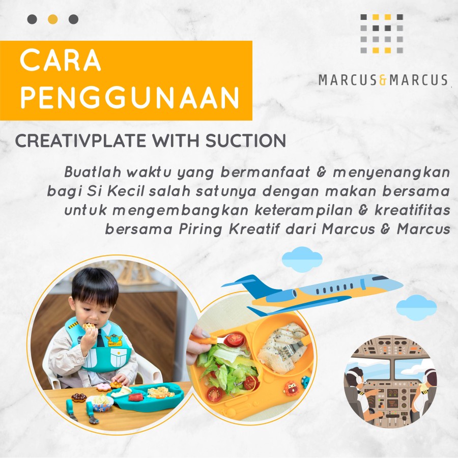 Marcus&amp;Marcus Creativplate With Suction