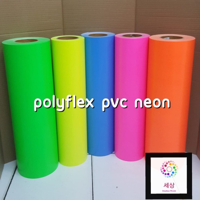 Poliflex / Polyflex Korea - PVC Silver Gold Neon Colour