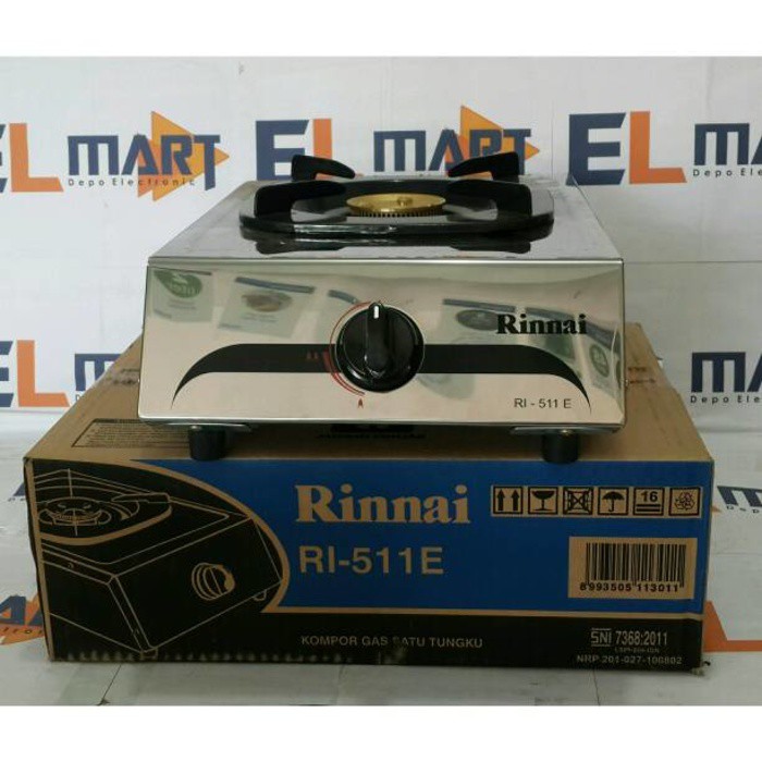 Rinnai Kompor Gas 1 tungku RI 511E - 511 E - RI511E Burner Kuningan